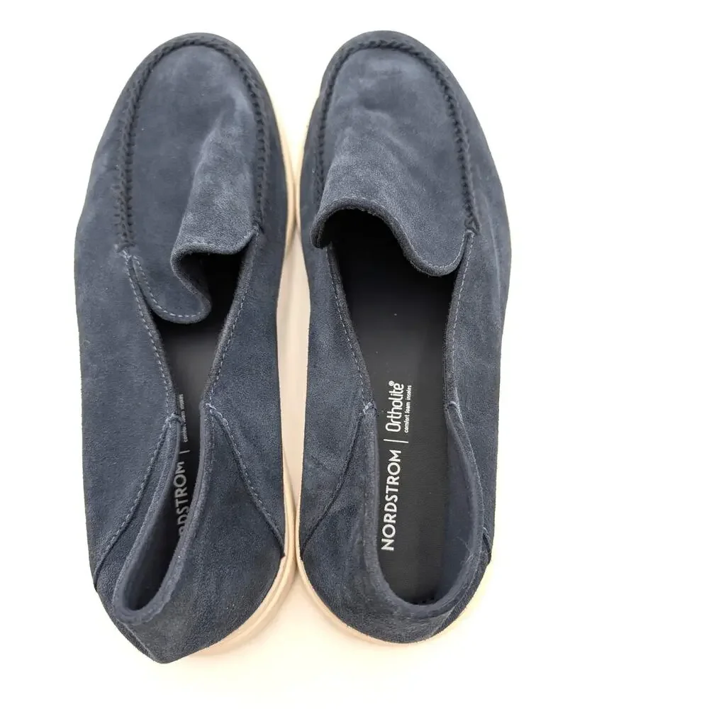 Nordstrom Axton Slip-On Loafer Shoes Round Toe Men's Navy Night Size US11M EU44